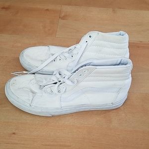 White high top Vans